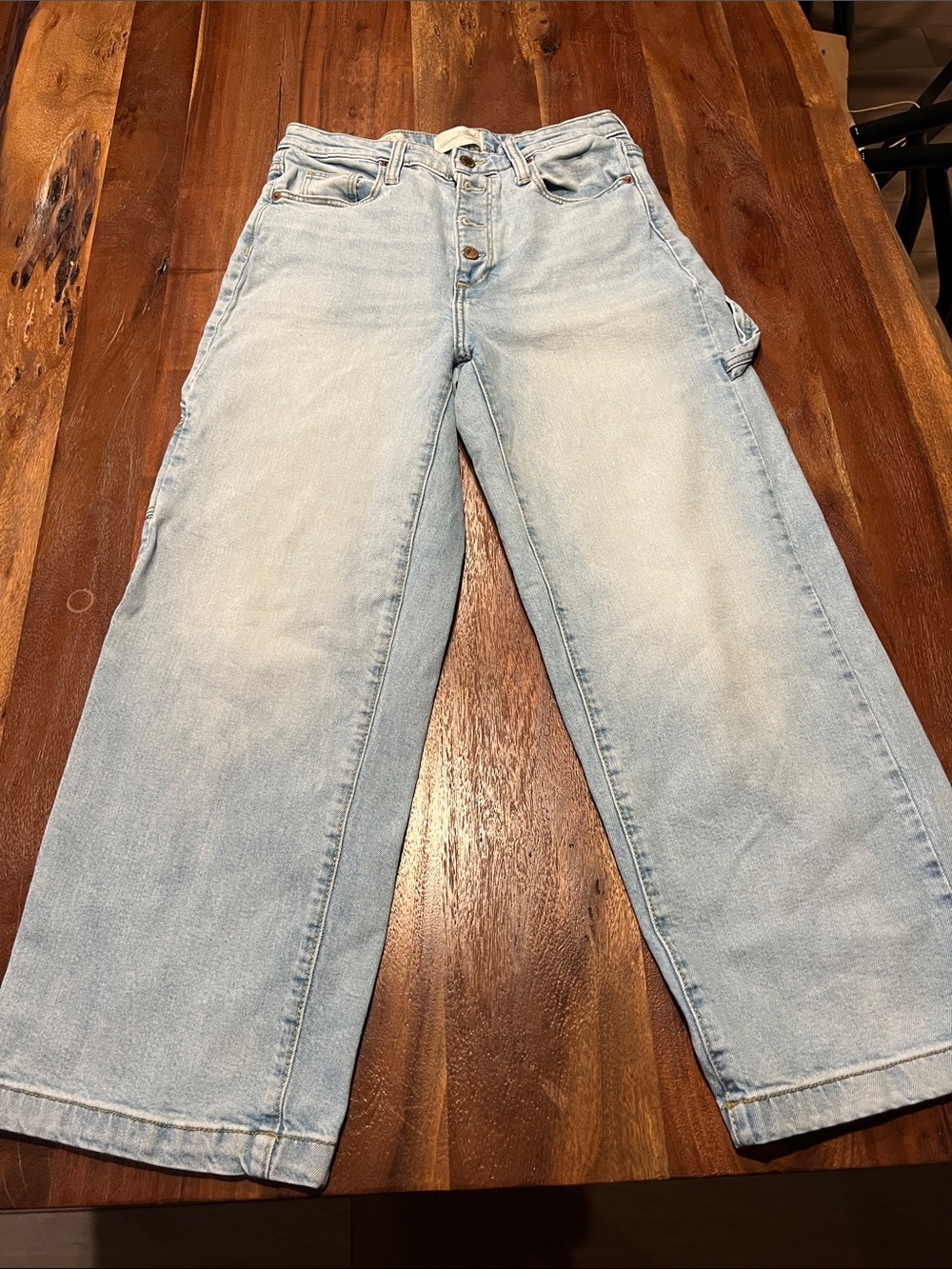 Universal Thread Light Blue Boyfriend Jeans - Relaxed Wide Leg